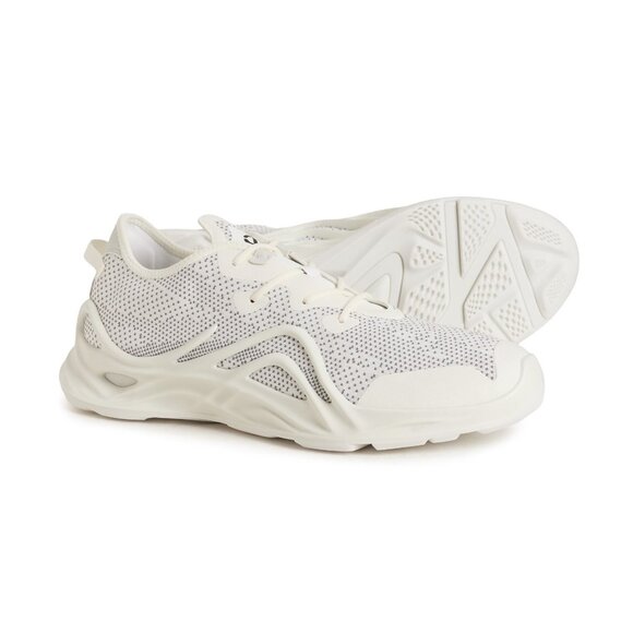 Ecco Men's Biom Infinite Lace Up Performance Mesh Sneaker Shoe Bright White 45 - Picture 1 of 7